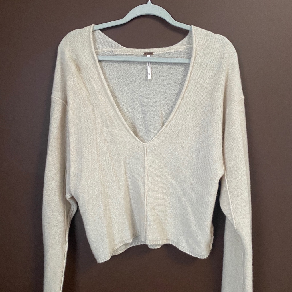 Free People Harmony Cashmere V Sweater - Like New!